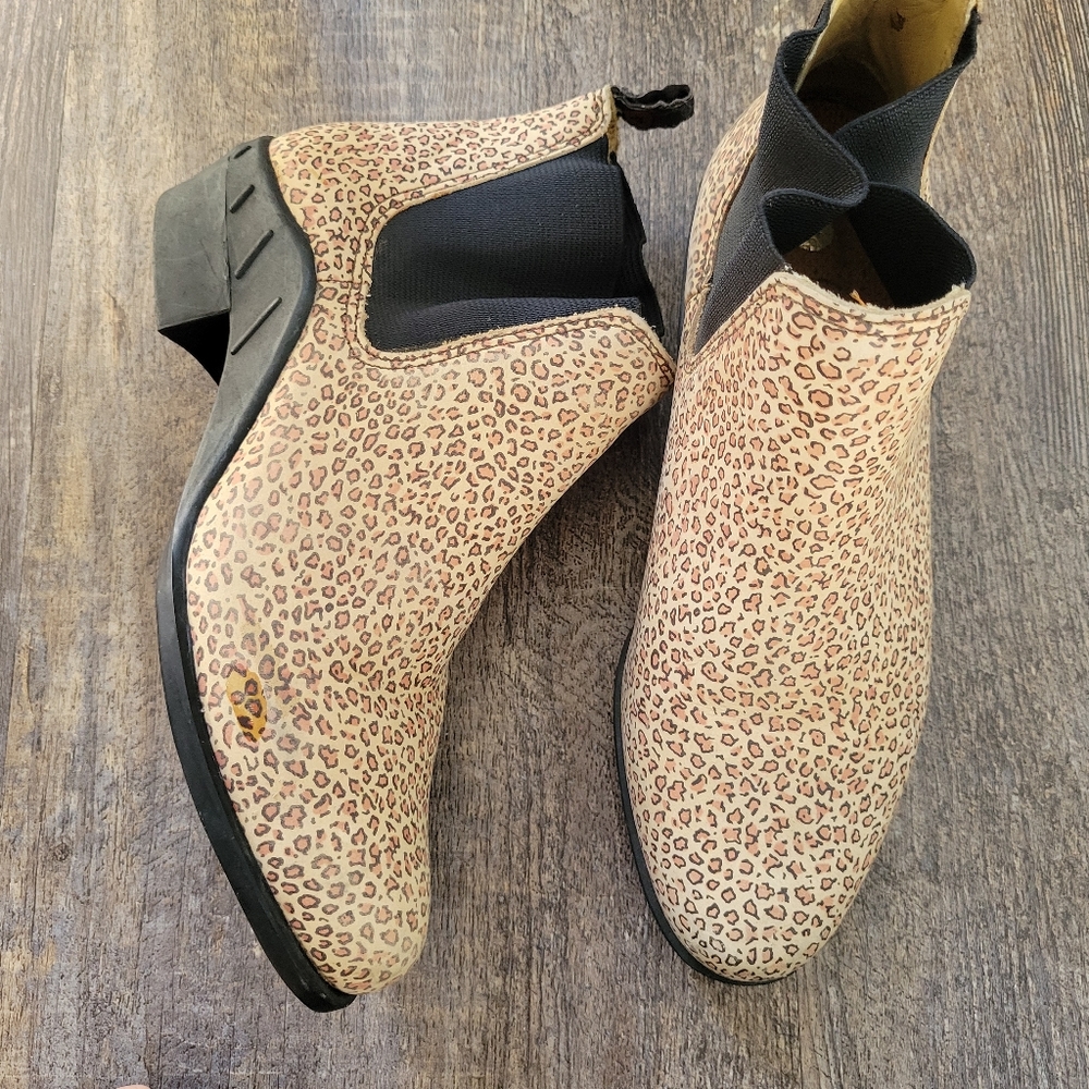 Ariat cheetah print booties